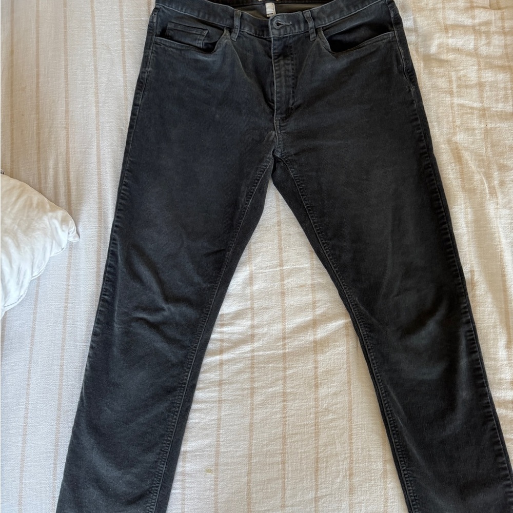 Flint & Tinder Grey Corduroy Pants 33x30